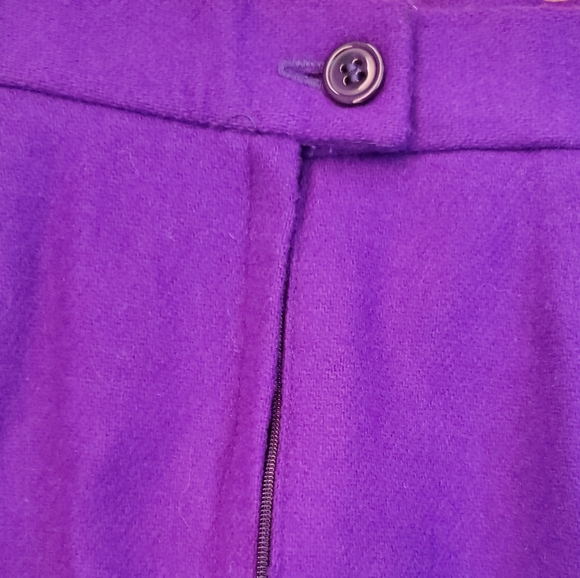 Purple Koret Wool Pencil Skirt - Picture 5 of 5